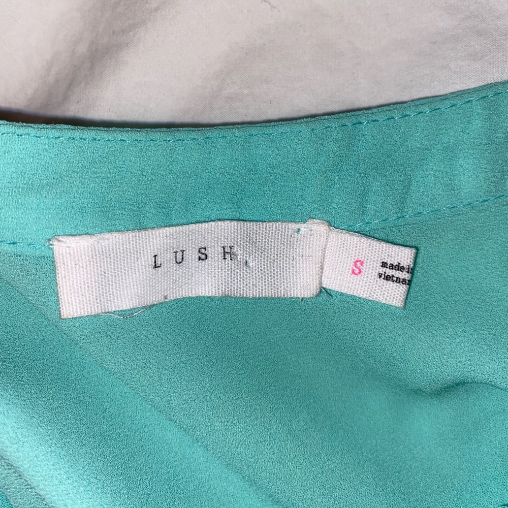 Turquoise high-low blouse - Picture 3 of 3
